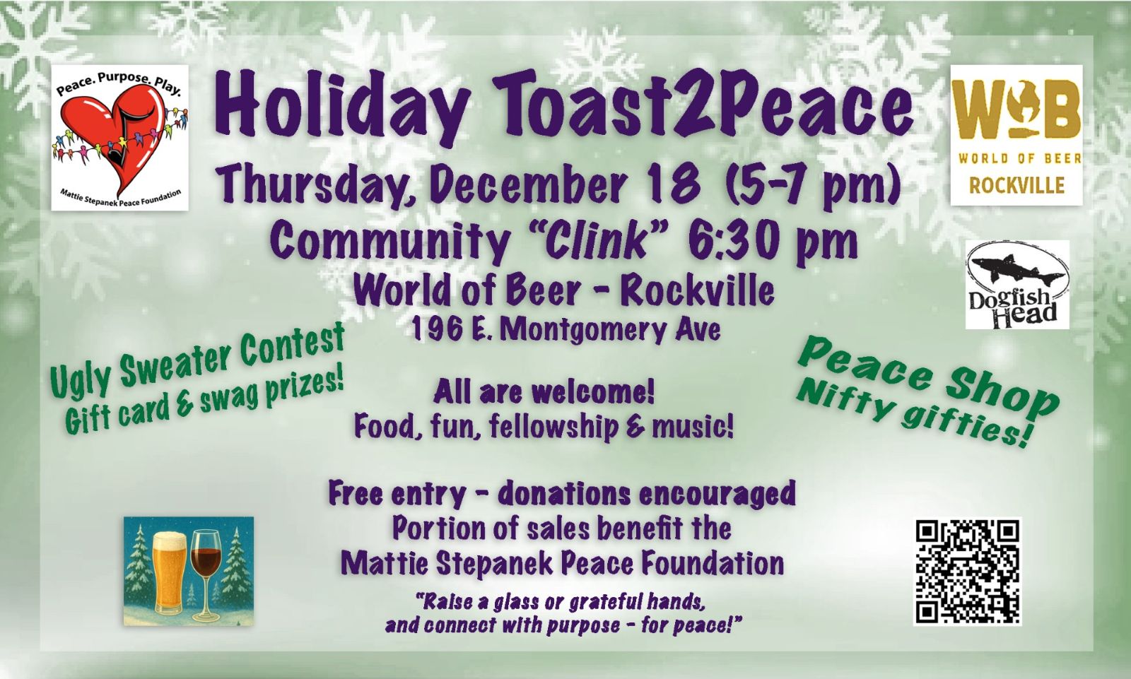 Mattie Stepanek Holiday Toast 2 Peace 